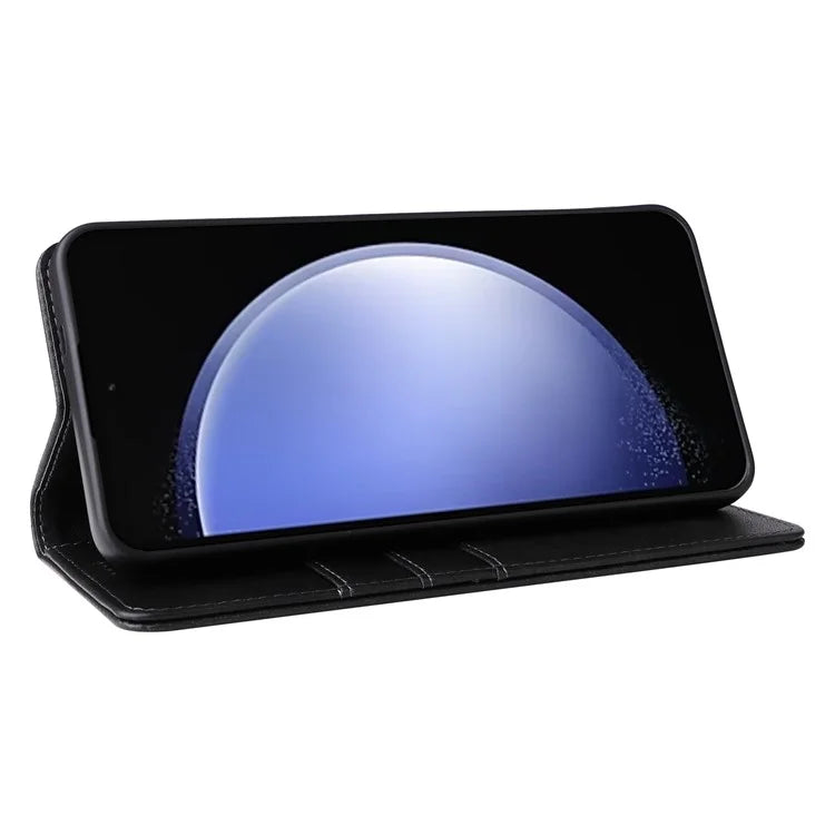 For Samsung Galaxy S23 FE Leather Phone Case with RFID Blocking Wallet