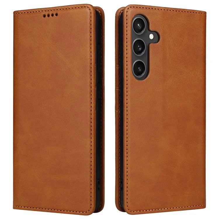 For Samsung Galaxy S23 FE Leather Phone Case with RFID Blocking Wallet