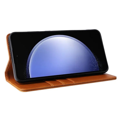 For Samsung Galaxy S23 FE Leather Phone Case with RFID Blocking Wallet