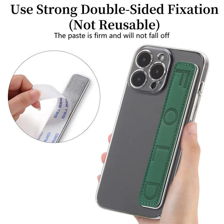 SP-03 PU Leather Phone Back Wrist Band Anti-Loss Adhesive Strap