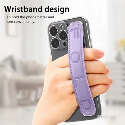 SP-03 PU Leather Phone Back Wrist Band Anti-Loss Adhesive Strap