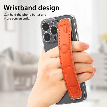 SP-03 PU Leather Phone Back Wrist Band Anti-Loss Adhesive Strap