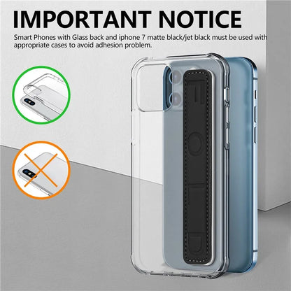 SP-03 PU Leather Phone Back Wrist Band Anti-Loss Adhesive Strap