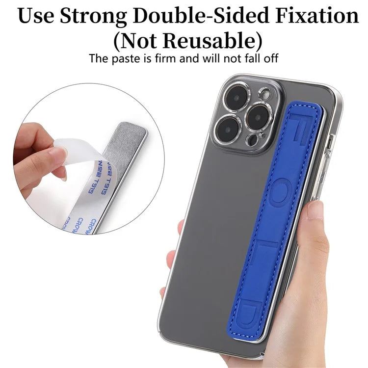 SP-03 PU Leather Phone Back Wrist Band Anti-Loss Adhesive Strap