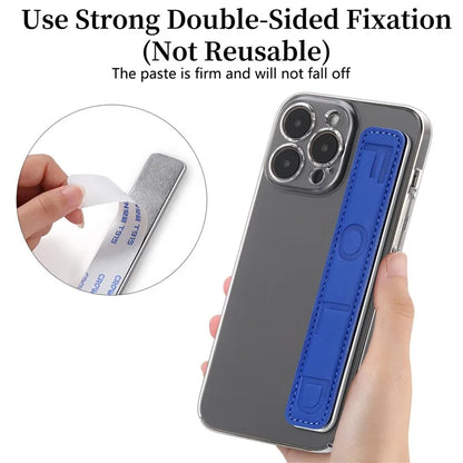 SP-03 PU Leather Phone Back Wrist Band Anti-Loss Adhesive Strap