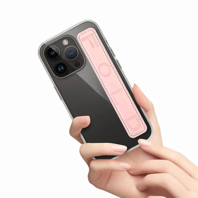 SP-03 PU Leather Phone Back Wrist Band Anti-Loss Adhesive Strap
