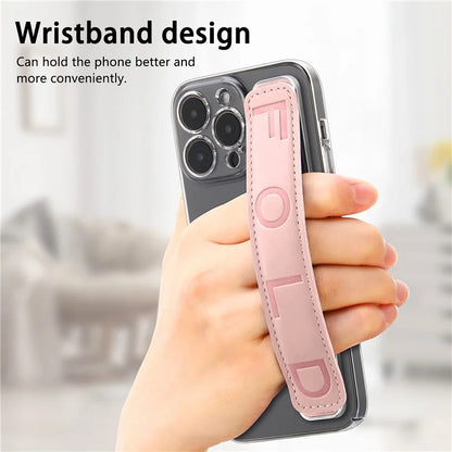 SP-03 PU Leather Phone Back Wrist Band Anti-Loss Adhesive Strap