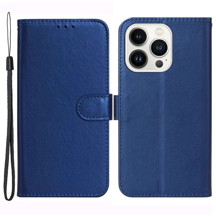 For iPhone 16 Pro Max Case Wallet PU Leather Phone Cover Shockproof TPU Inner Shell