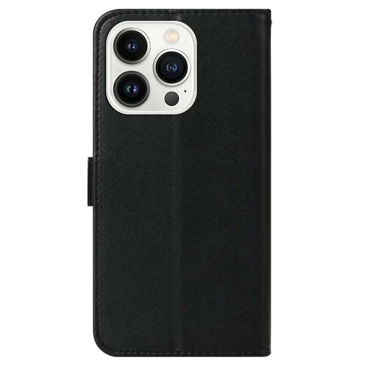 For iPhone 16 Pro Max Case Wallet PU Leather Phone Cover Shockproof TPU Inner Shell