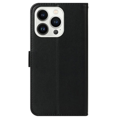 For iPhone 16 Pro Max Case Wallet PU Leather Phone Cover Shockproof TPU Inner Shell