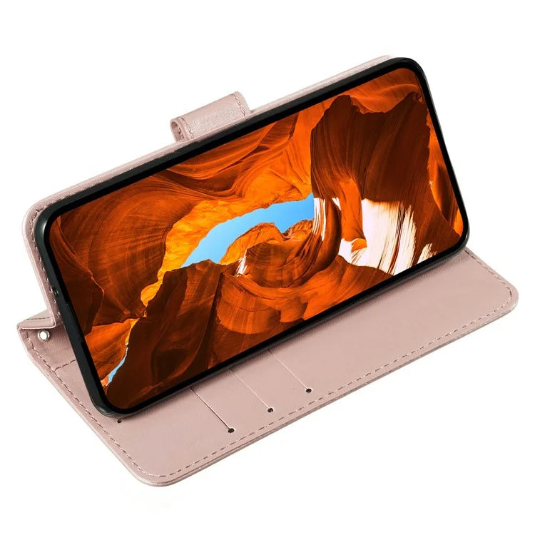 For iPhone 16 Pro Max Case Wallet PU Leather Phone Cover Shockproof TPU Inner Shell