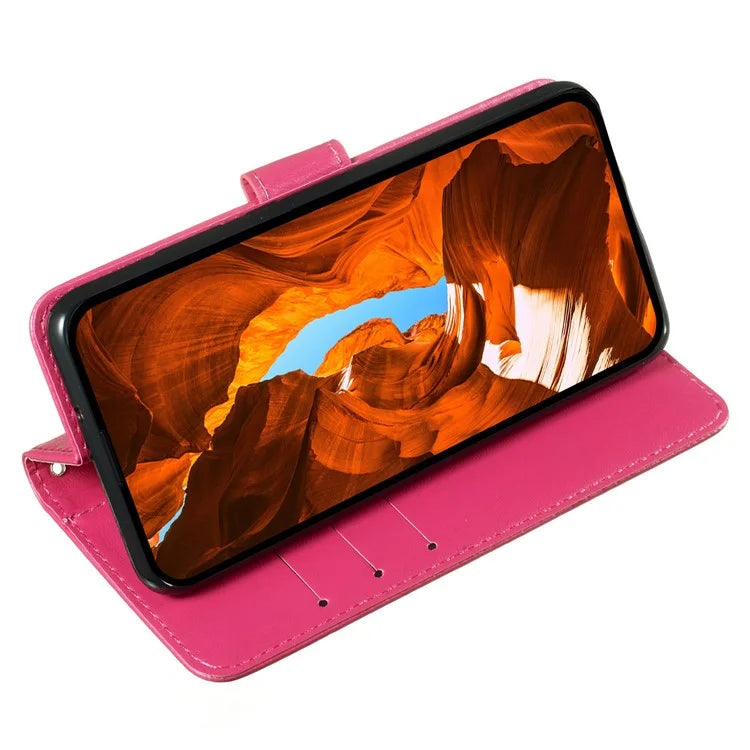 For iPhone 16 Pro Max Case Wallet PU Leather Phone Cover Shockproof TPU Inner Shell