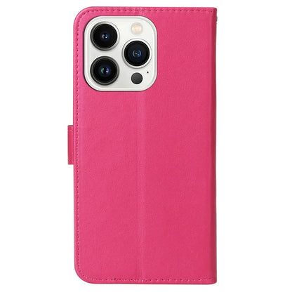 For iPhone 16 Pro Max Case Wallet PU Leather Phone Cover Shockproof TPU Inner Shell