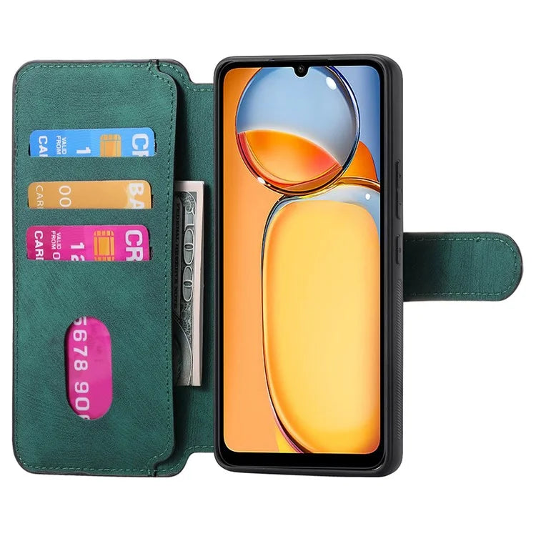 CASENEO MW-03 For Xiaomi Redmi 13C 4G / Poco C65 4G Case Leather+TPU Cover Detachable Wallet
