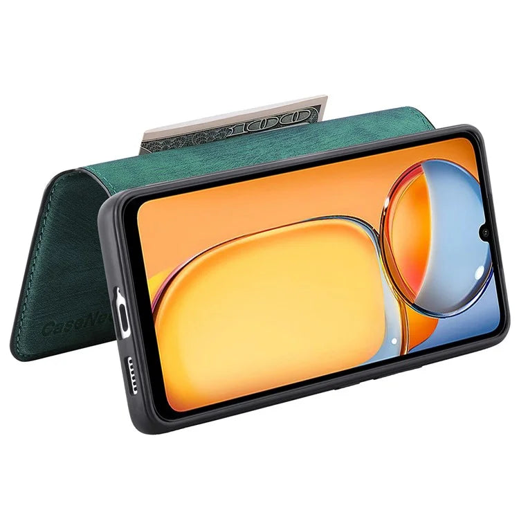 CASENEO MW-03 For Xiaomi Redmi 13C 4G / Poco C65 4G Case Leather+TPU Cover Detachable Wallet
