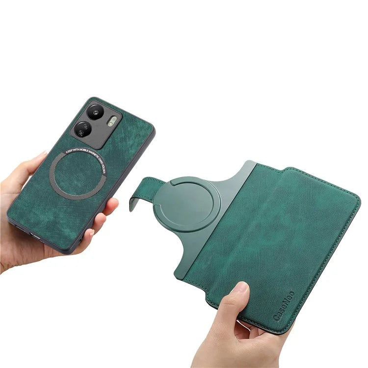 CASENEO MW-03 For Xiaomi Redmi 13C 4G / Poco C65 4G Case Leather+TPU Cover Detachable Wallet