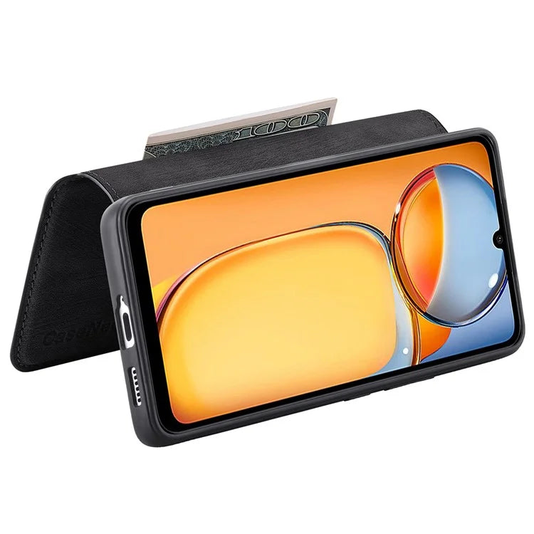 CASENEO MW-03 For Xiaomi Redmi 13C 4G / Poco C65 4G Case Leather+TPU Cover Detachable Wallet