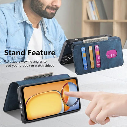 CASENEO MW-03 For Xiaomi Redmi 13C 4G / Poco C65 4G Case Leather+TPU Cover Detachable Wallet