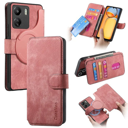 CASENEO MW-03 For Xiaomi Redmi 13C 4G / Poco C65 4G Case Leather+TPU Cover Detachable Wallet