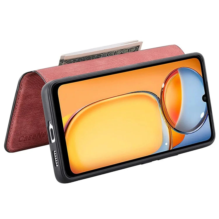 CASENEO MW-03 For Xiaomi Redmi 13C 4G / Poco C65 4G Case Leather+TPU Cover Detachable Wallet