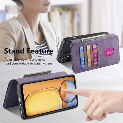 CASENEO MW-03 For Xiaomi Redmi 13C 4G / Poco C65 4G Case Leather+TPU Cover Detachable Wallet