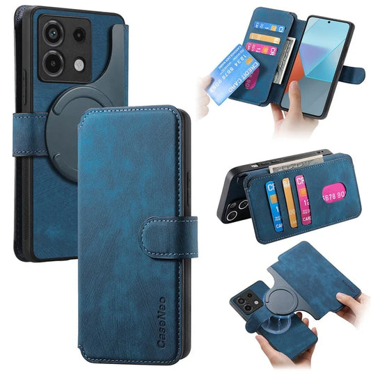 CASENEO MW-03 For Xiaomi Redmi Note 13 Pro 5G / Poco X6 5G Case Detachable Magnetic Wallet Cover