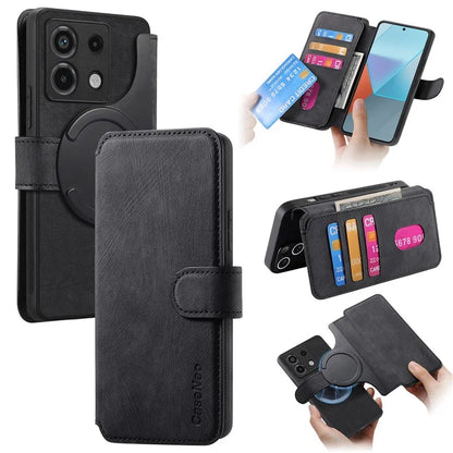 CASENEO MW-03 For Xiaomi Redmi Note 13 Pro 5G / Poco X6 5G Case Detachable Magnetic Wallet Cover