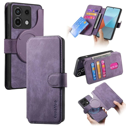 CASENEO MW-03 For Xiaomi Redmi Note 13 Pro 5G / Poco X6 5G Case Detachable Magnetic Wallet Cover
