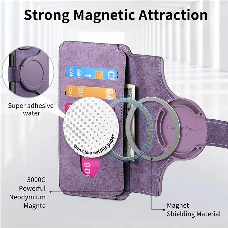 CASENEO MW-03 For Xiaomi Redmi Note 13 Pro 5G / Poco X6 5G Case Detachable Magnetic Wallet Cover