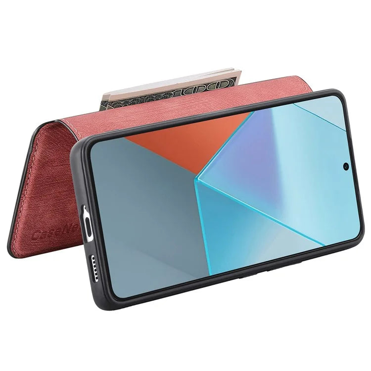 CASENEO MW-03 For Xiaomi Redmi Note 13 Pro 5G / Poco X6 5G Case Detachable Magnetic Wallet Cover