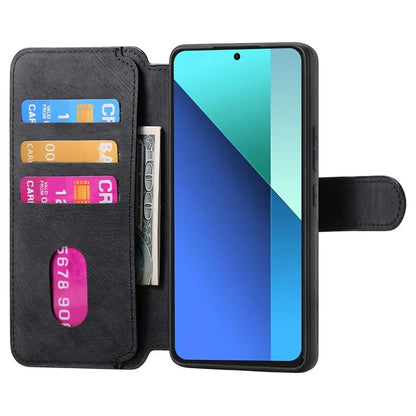 CASENEO MW-03 For Xiaomi Redmi Note 13 4G Case Leather+TPU Wallet Retro Phone Cover