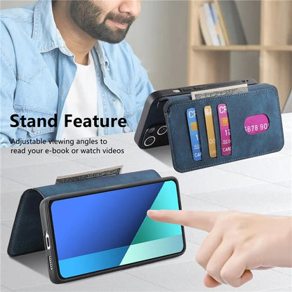 CASENEO MW-03 For Xiaomi Redmi Note 13 4G Case Leather+TPU Wallet Retro Phone Cover