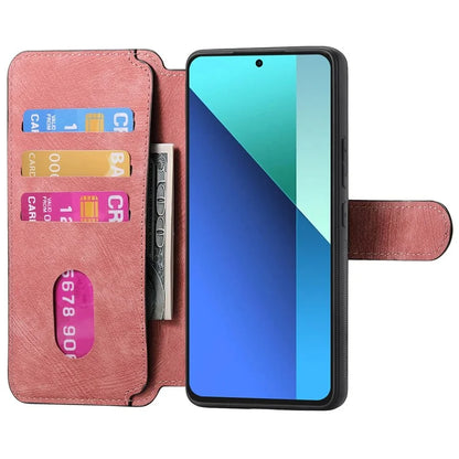 CASENEO MW-03 For Xiaomi Redmi Note 13 4G Case Leather+TPU Wallet Retro Phone Cover