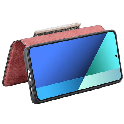 CASENEO MW-03 For Xiaomi Redmi Note 13 4G Case Leather+TPU Wallet Retro Phone Cover