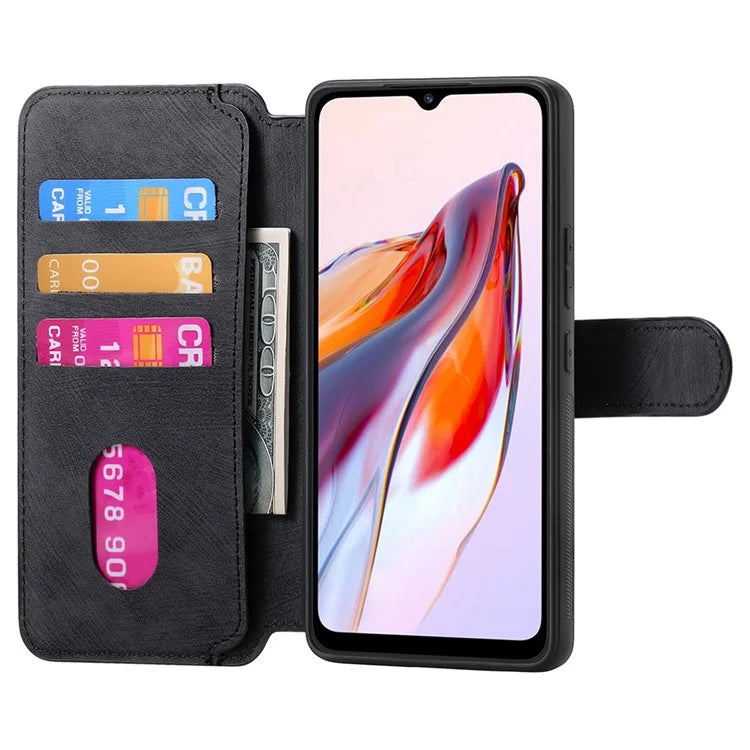 CASENEO MW-03 For Xiaomi Redmi 12C 4G Case Wallet Detachable Retro Phone Cover
