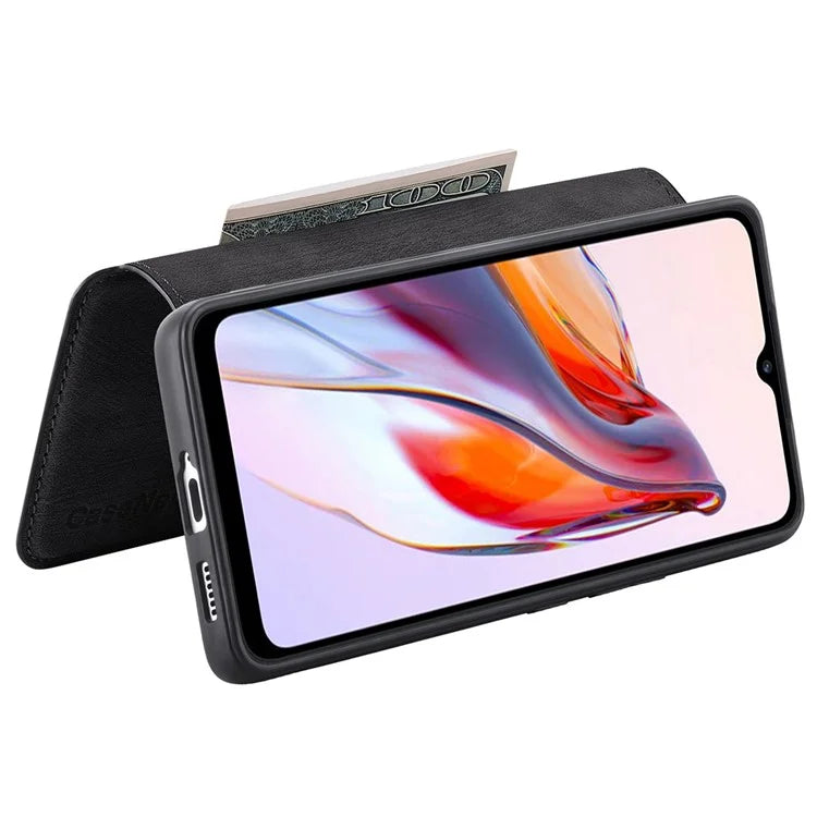 CASENEO MW-03 For Xiaomi Redmi 12C 4G Case Wallet Detachable Retro Phone Cover