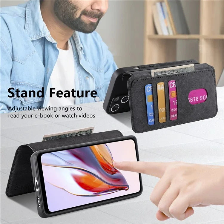 CASENEO MW-03 For Xiaomi Redmi 12C 4G Case Wallet Detachable Retro Phone Cover