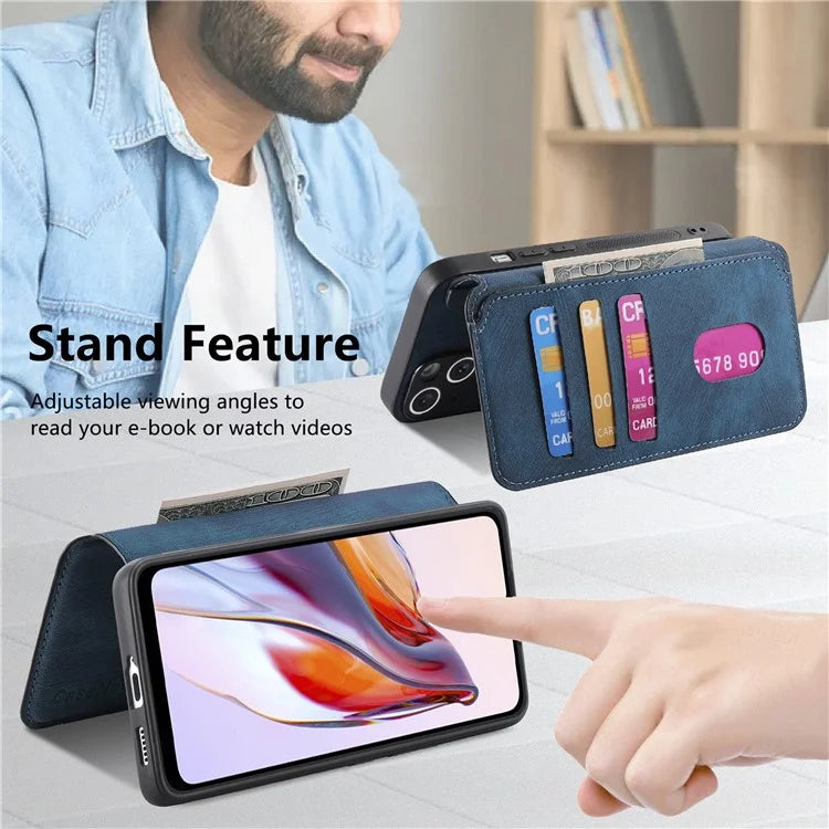 CASENEO MW-03 For Xiaomi Redmi 12C 4G Case Wallet Detachable Retro Phone Cover