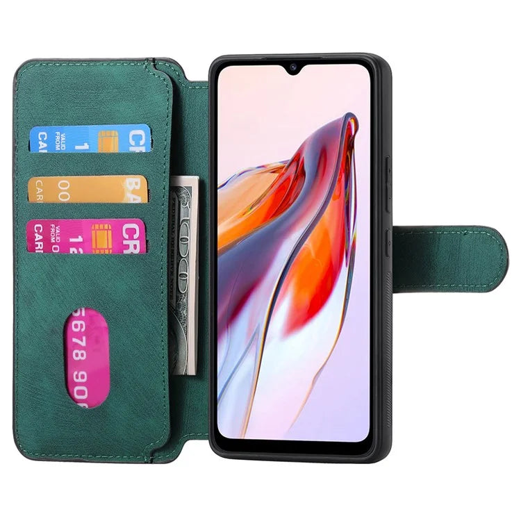 CASENEO MW-03 For Xiaomi Redmi 12C 4G Case Wallet Detachable Retro Phone Cover
