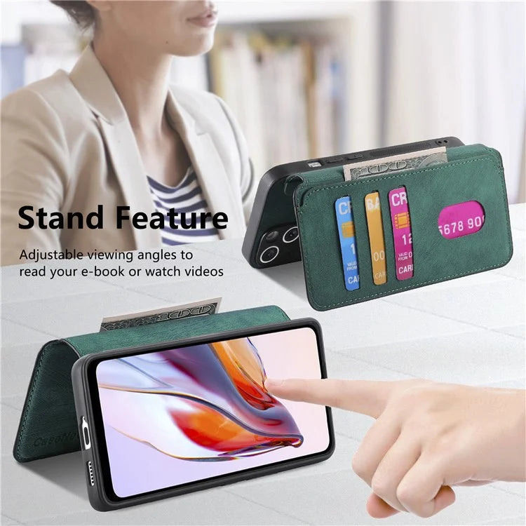 CASENEO MW-03 For Xiaomi Redmi 12C 4G Case Wallet Detachable Retro Phone Cover
