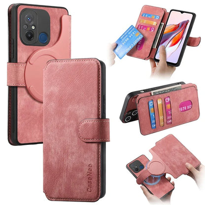 CASENEO MW-03 For Xiaomi Redmi 12C 4G Case Wallet Detachable Retro Phone Cover
