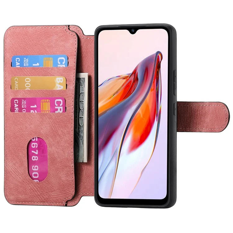 CASENEO MW-03 For Xiaomi Redmi 12C 4G Case Wallet Detachable Retro Phone Cover