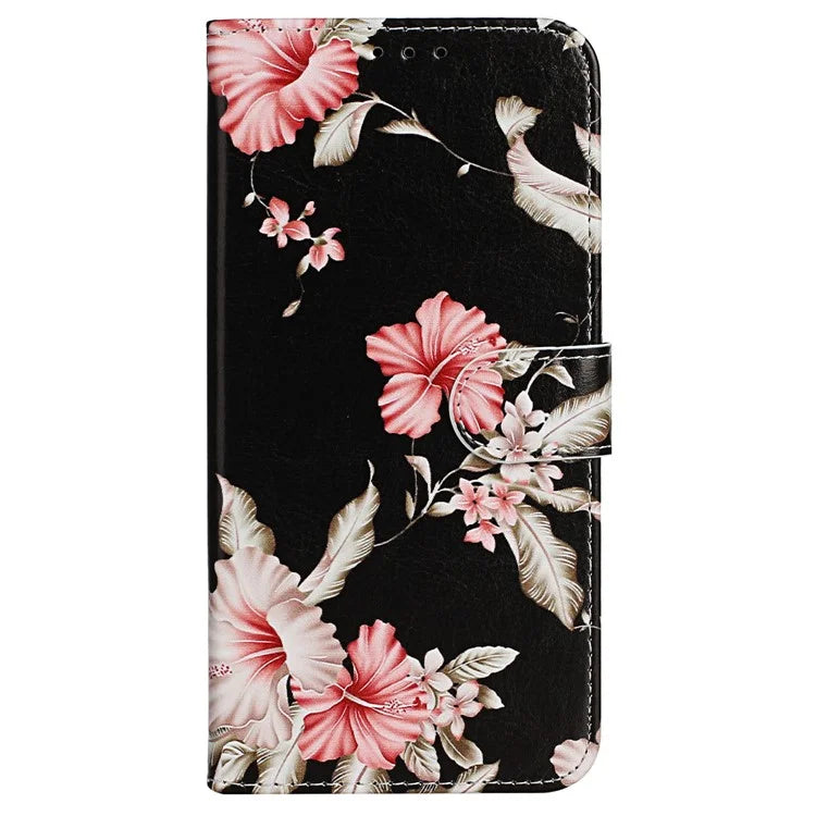For iPhone 16 Pro Case Pattern Leather Phone Cover with Card Slots Holder
