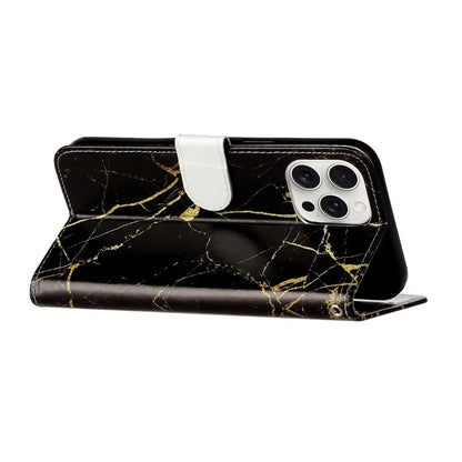 For iPhone 16 Pro Case Pattern Leather Phone Cover with Card Slots Holder