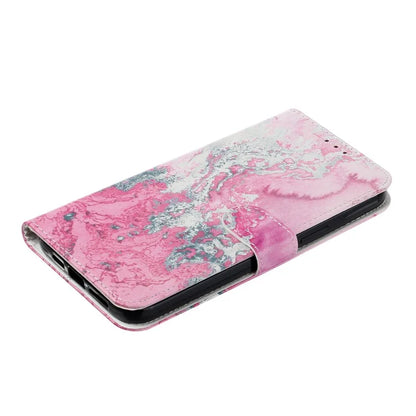 For iPhone 16 Pro Case Pattern Leather Phone Cover with Card Slots Holder
