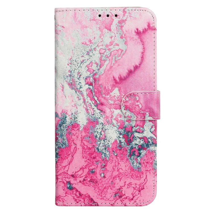 For iPhone 16 Pro Case Pattern Leather Phone Cover with Card Slots Holder