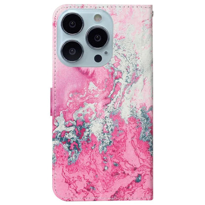 For iPhone 16 Pro Case Pattern Leather Phone Cover with Card Slots Holder