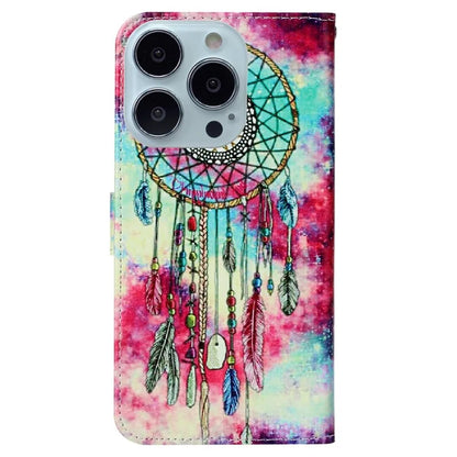 For iPhone 16 Pro Case Pattern Leather Phone Cover with Card Slots Holder