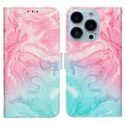 For iPhone 16 Pro Case Pattern Leather Phone Cover with Card Slots Holder