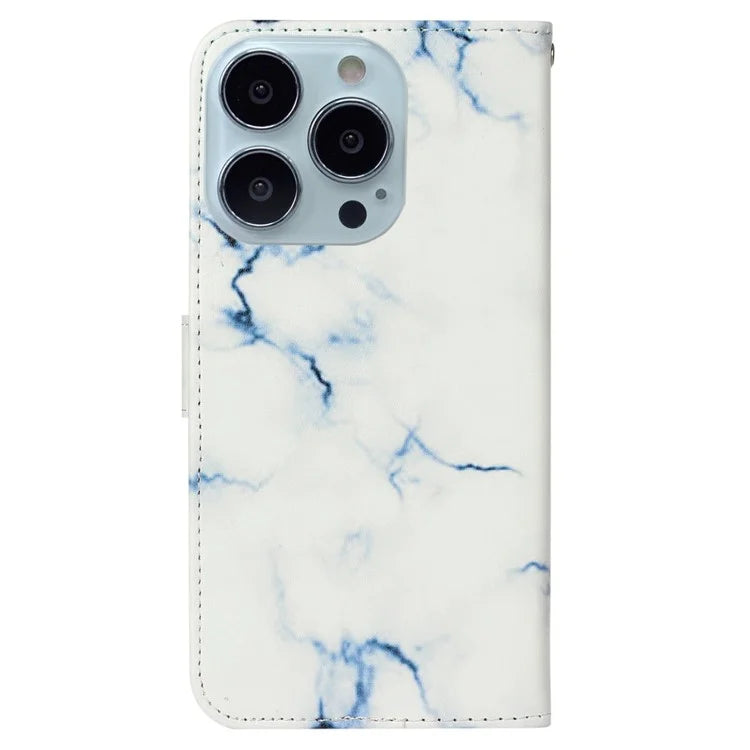 For iPhone 16 Pro Case Pattern Leather Phone Cover with Card Slots Holder